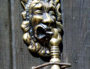 17 polished brass knocker from santa cruz  bolivia 800