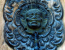 34 brass face knocker photgraphed in el salvador 800
