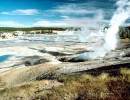 11 looking over geo thermal fields in yellowstone 800