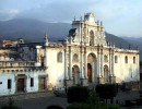 16 sun going down on the main cathedral of antigua 800