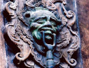 5 Tarnished brass knocker in Antigua  Guatemala 800