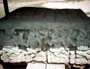 42 alter on display at the copan ruins in honduras