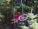 james peterson arriving on ski lift