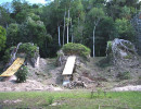 25 mayan structures covered by centuries of over grown vegetation